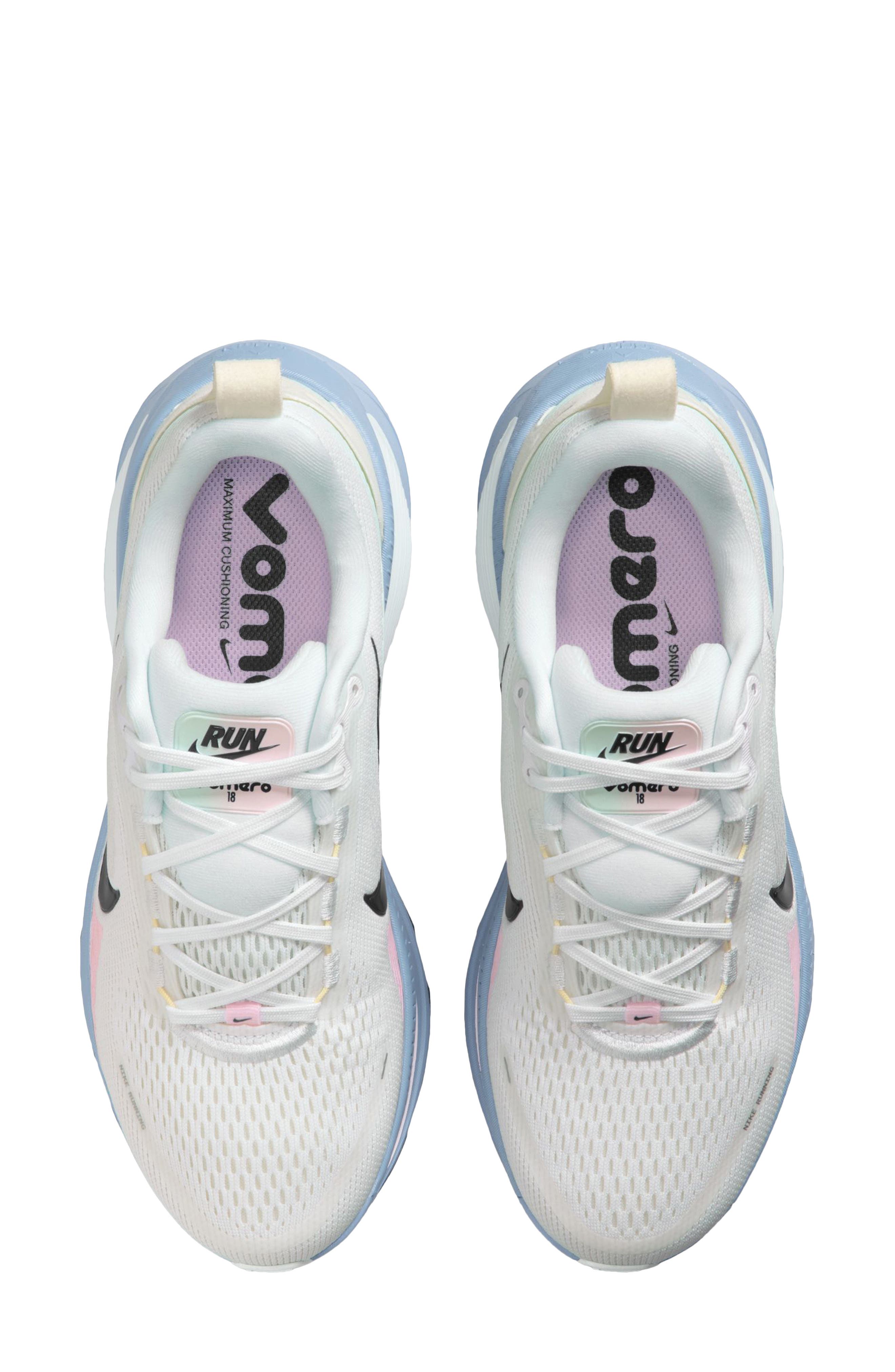 Nike Vomero 18 Running Shoe, Alternate, color, White/ Mint/ Navy