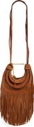 FARM Rio Fringe Leather Hobo Bag