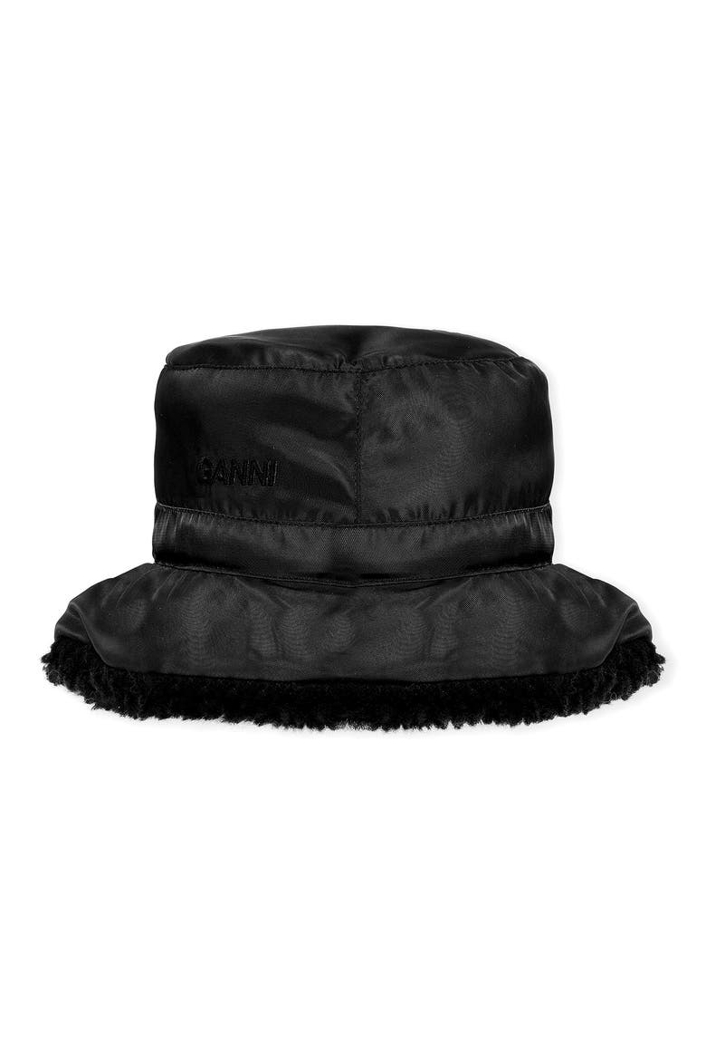 Teddy Fleece Bucket Hat, Alternate, color, PHANTOM