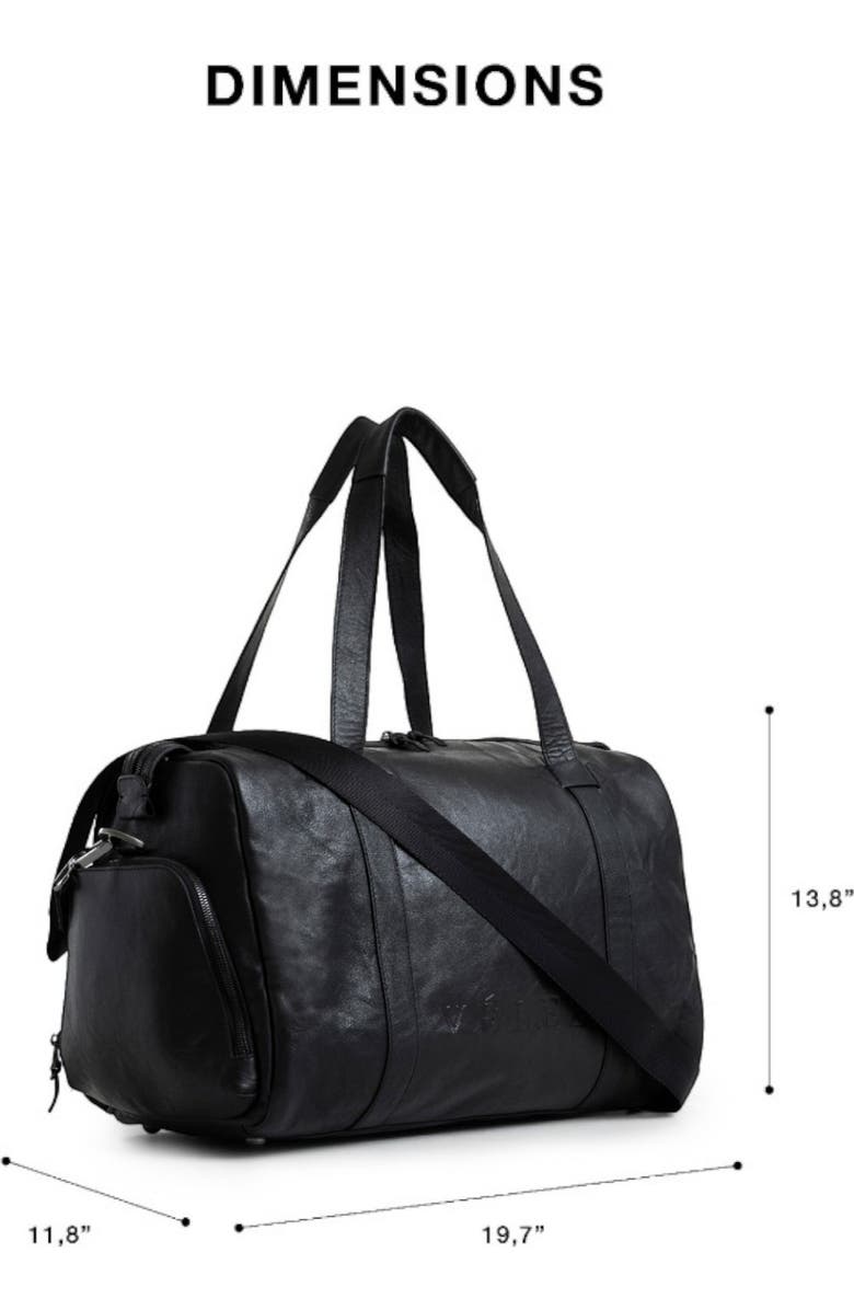 Velez Men Essential Bowling Handbags with Hand-Aged Effect, Alternate, color, Black