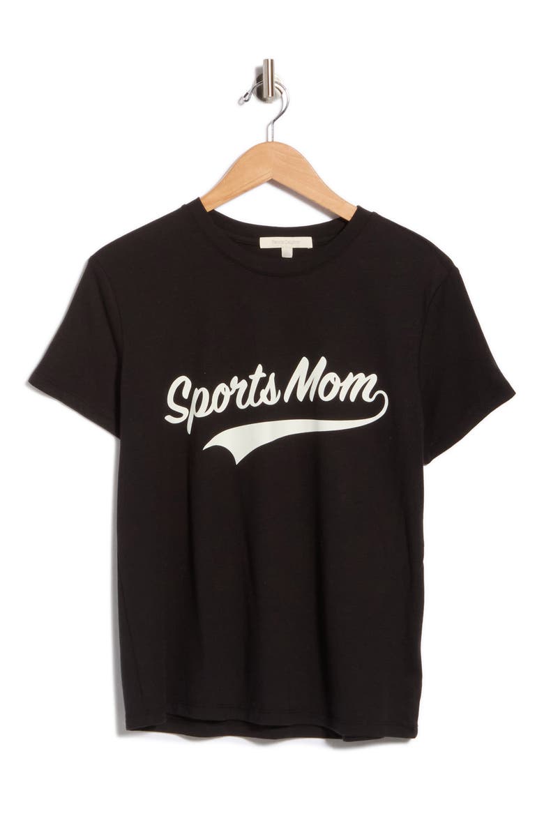 The Sports Mom Graphic T-Shirt, Main, color, BLACK/ WHITE