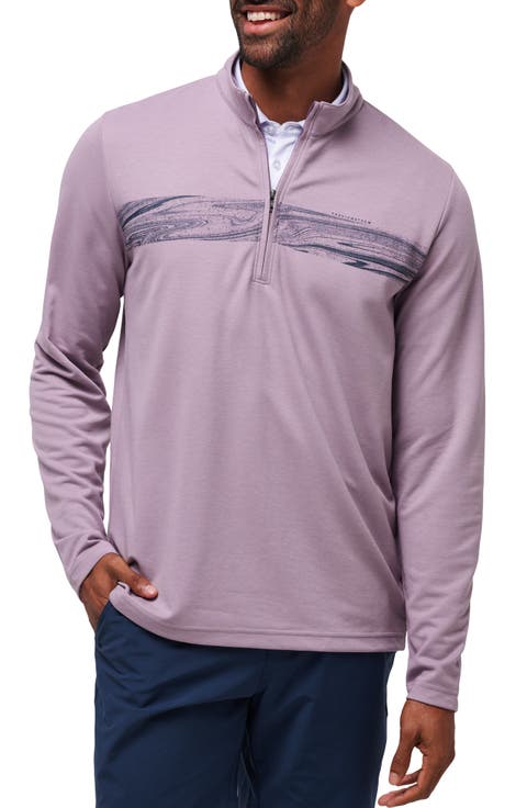 Upgraded Chest Stripe Half Zip Pullover