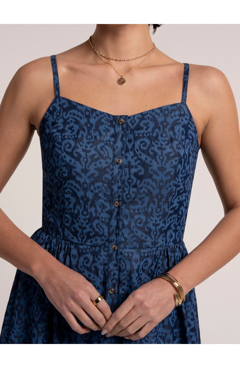 Brakeburn Mari Midi Dress, Alternate, color, Blue