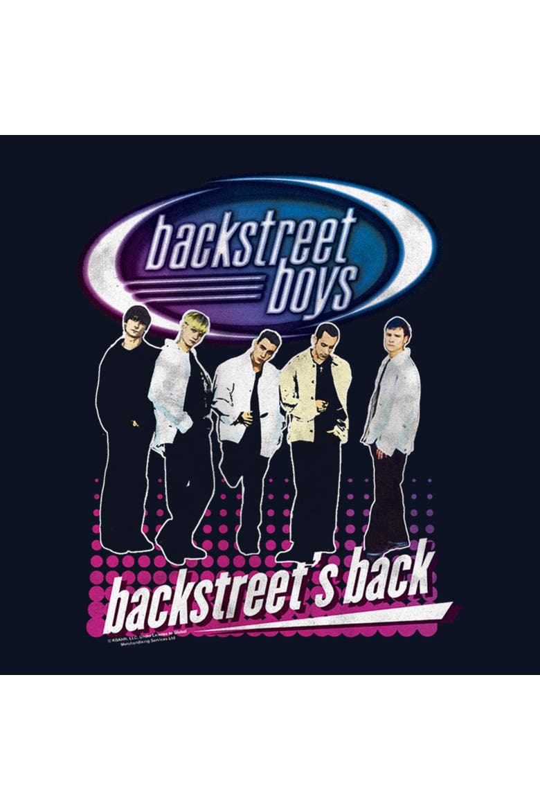 Girl's Backstreet Boys Backstreet's Back Graphic T-Shirt, Alternate, color, Navy Blue