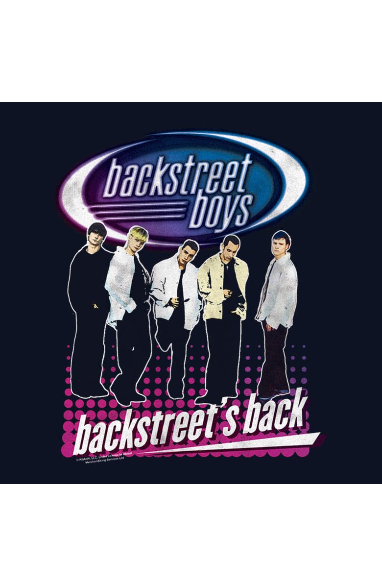 Backstreet Boys Girl's Backstreet Boys Backstreet's Back Graphic T-Shirt, Alternate, color, Navy Blue