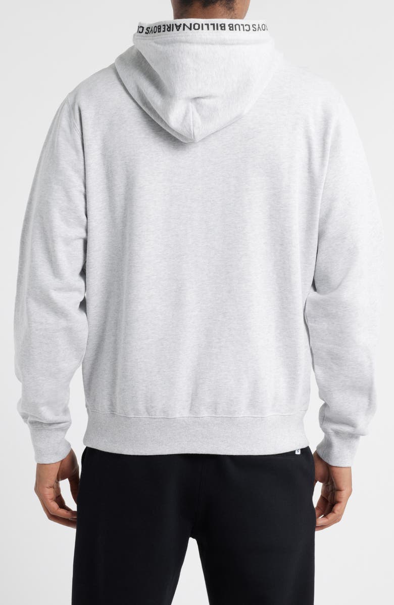 Billionaire Boys Club BB Orbit French Terry Zip Hoodie, Alternate, color, Heather Grey