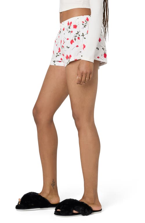 Florence By Mills Easy Cheeky Stripe Boxer Shorts In White