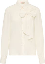 Maison Common Long Sleeve Blouse With Bow Detail