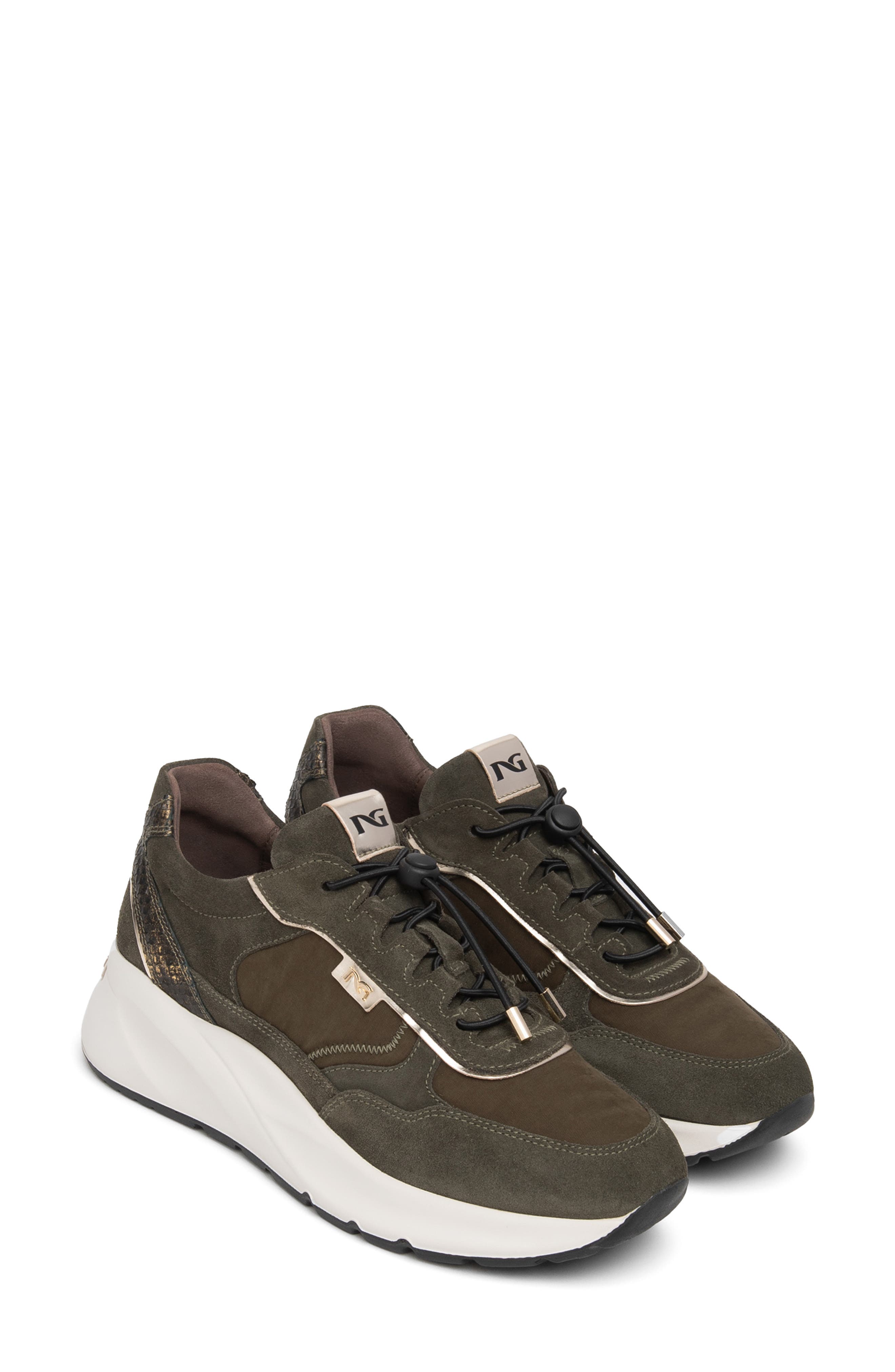 Bungee Sneaker, Main, color, OLIVE