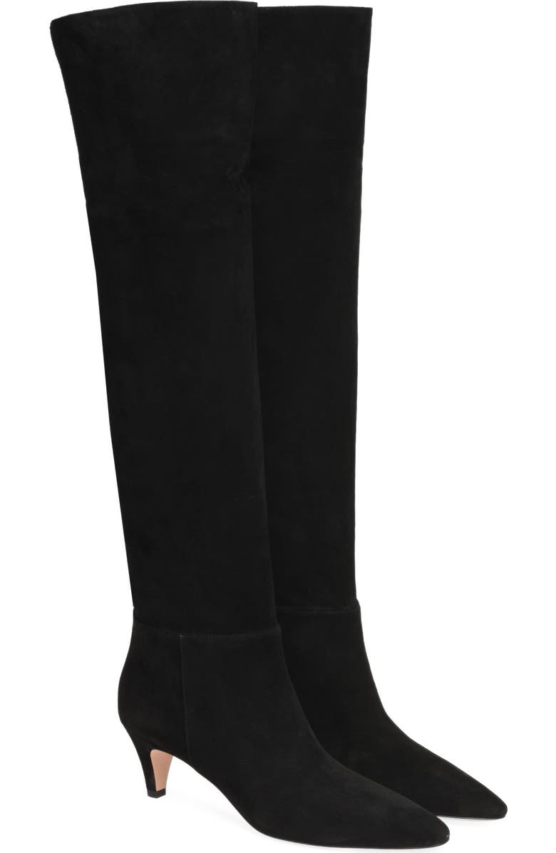 Gianvito Rossi Elise Boot 55, Alternate, color, Black Suede