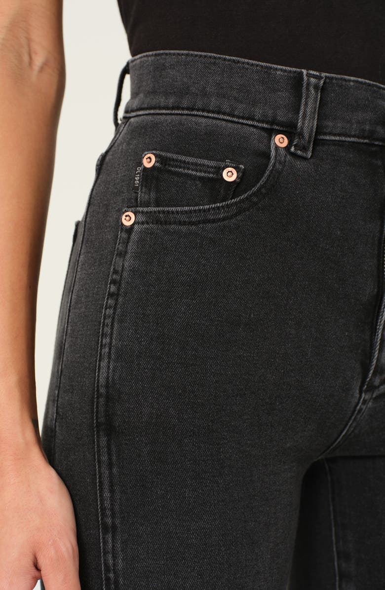 DL1961 Patti High Waist Straight Leg Jeans, Alternate, color, Eclipse Paneled