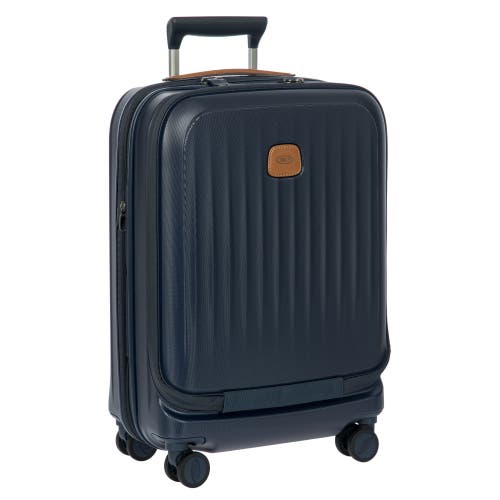Bric's Taormina 21" Carry-on Expandable Spinner With Pocket In Blue