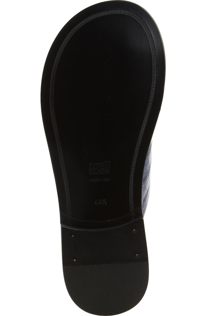 Roberto Cavalli Crisscross Strap Slide Sandal, Alternate, color, Blue