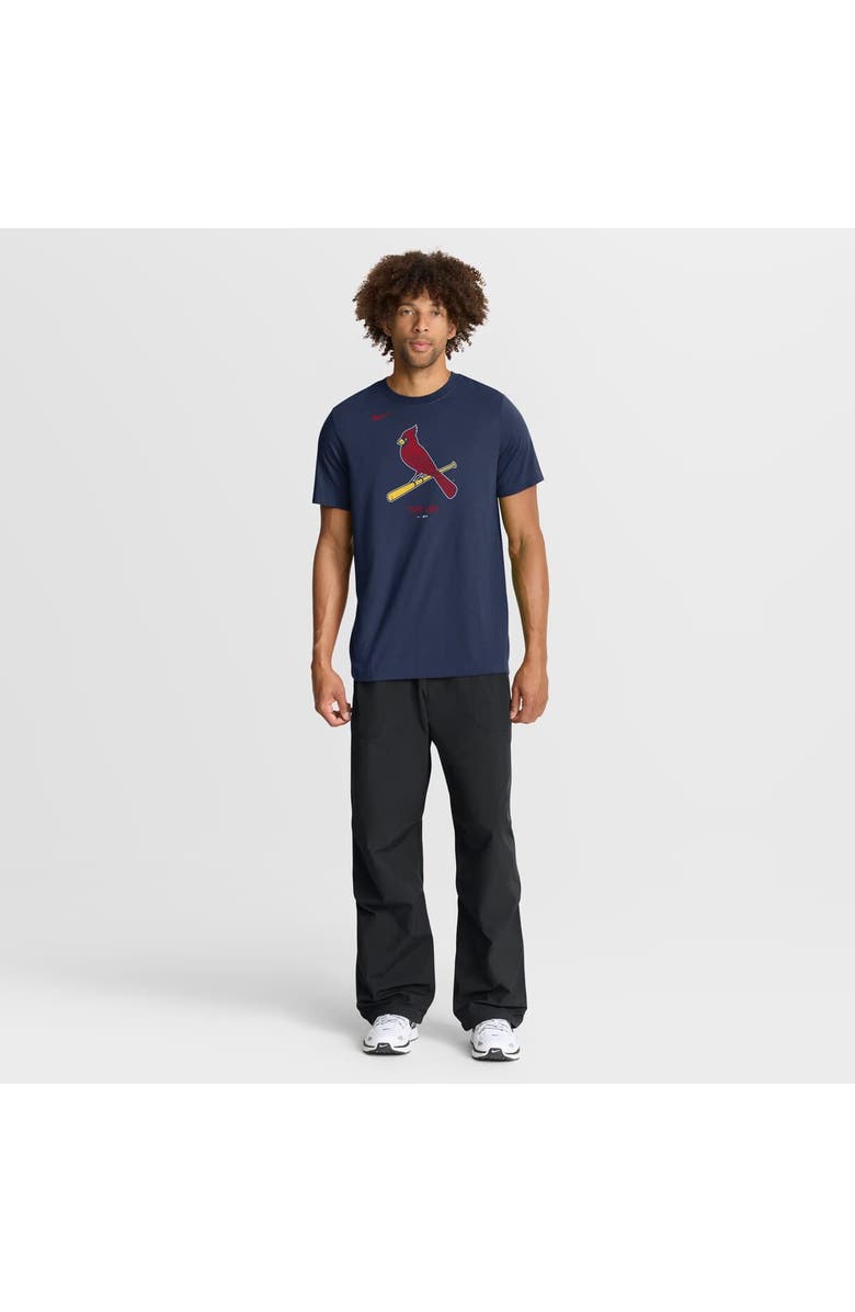 Nike Men's Nike Navy St. Louis Cardinals Tri-Blend Logo T-Shirt, Alternate, color, Navy