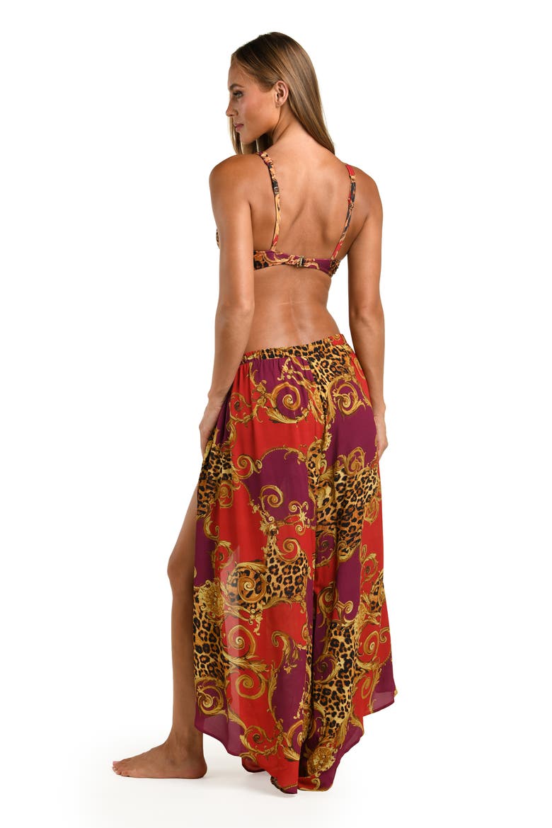 Wide Leg Cover-Up Pants, Alternate, color, ROUGE