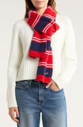 Damson Madder Bibi Stripe Skinny Wool Scarf