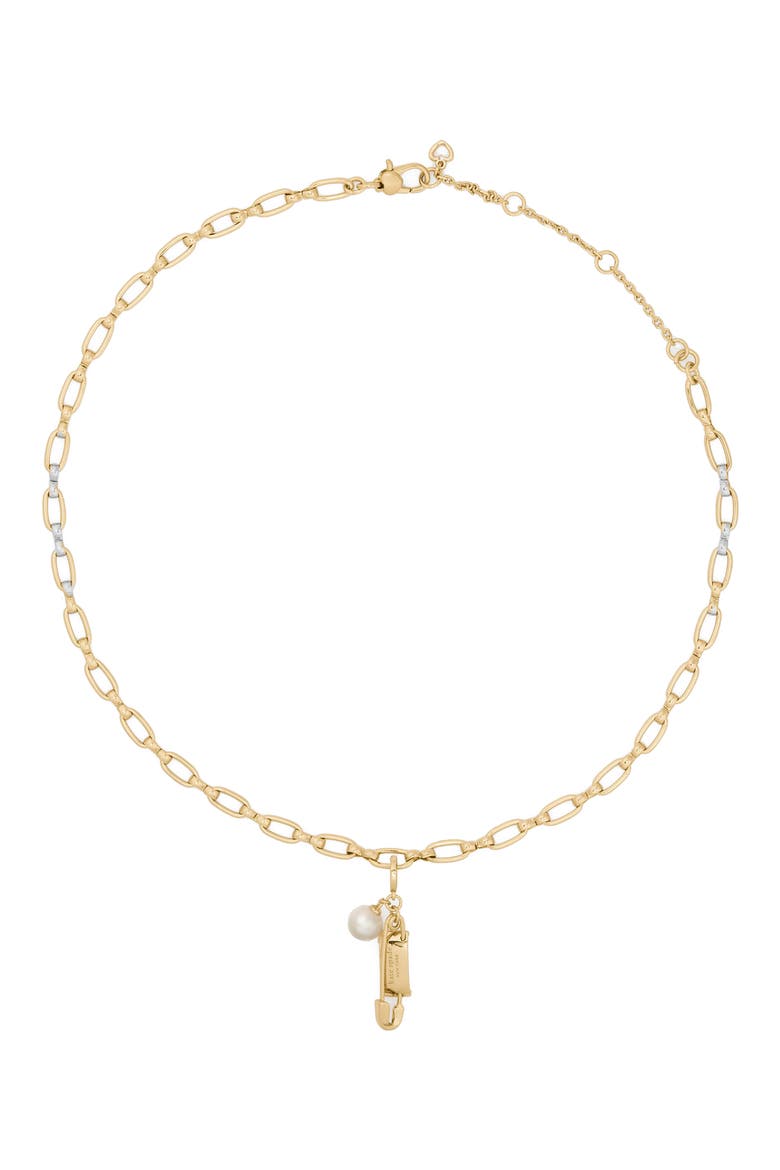 Sam Imitation Pearl Tag Charm, Alternate, color, GOLD