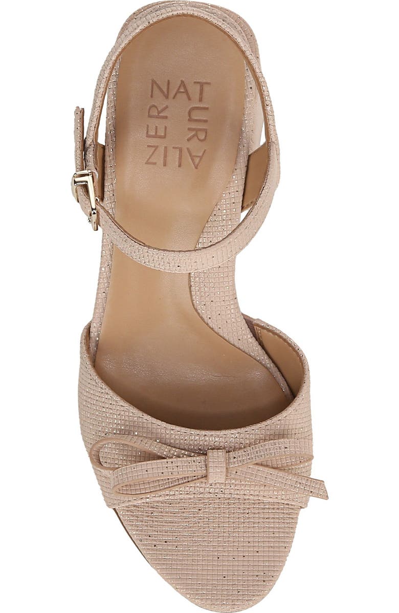 Naturalizer Deandra Bow Sandal, Alternate, color, Metallic Sand