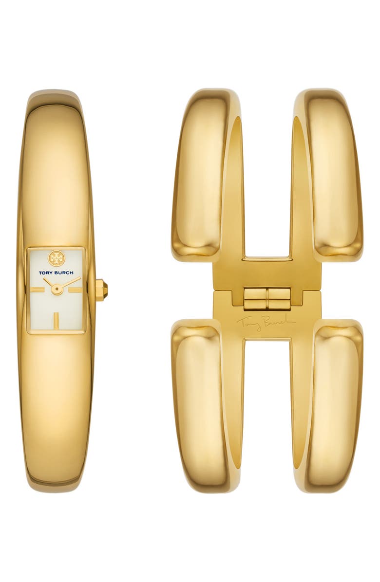 Tory Burch The Puzzle Cuff Bracelet Watch, 15mm x 19mm, Alternate, color,