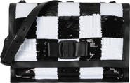 FERRAGAMO Checkered Sequin Shoulder Bag