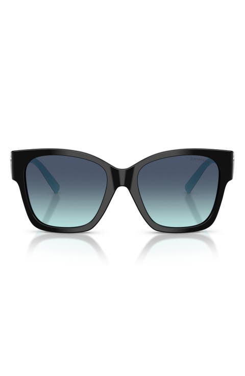 54mm Gradient Square Sunglasses