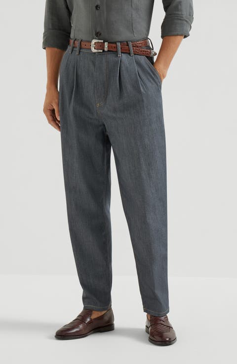 Comfort denim trousers