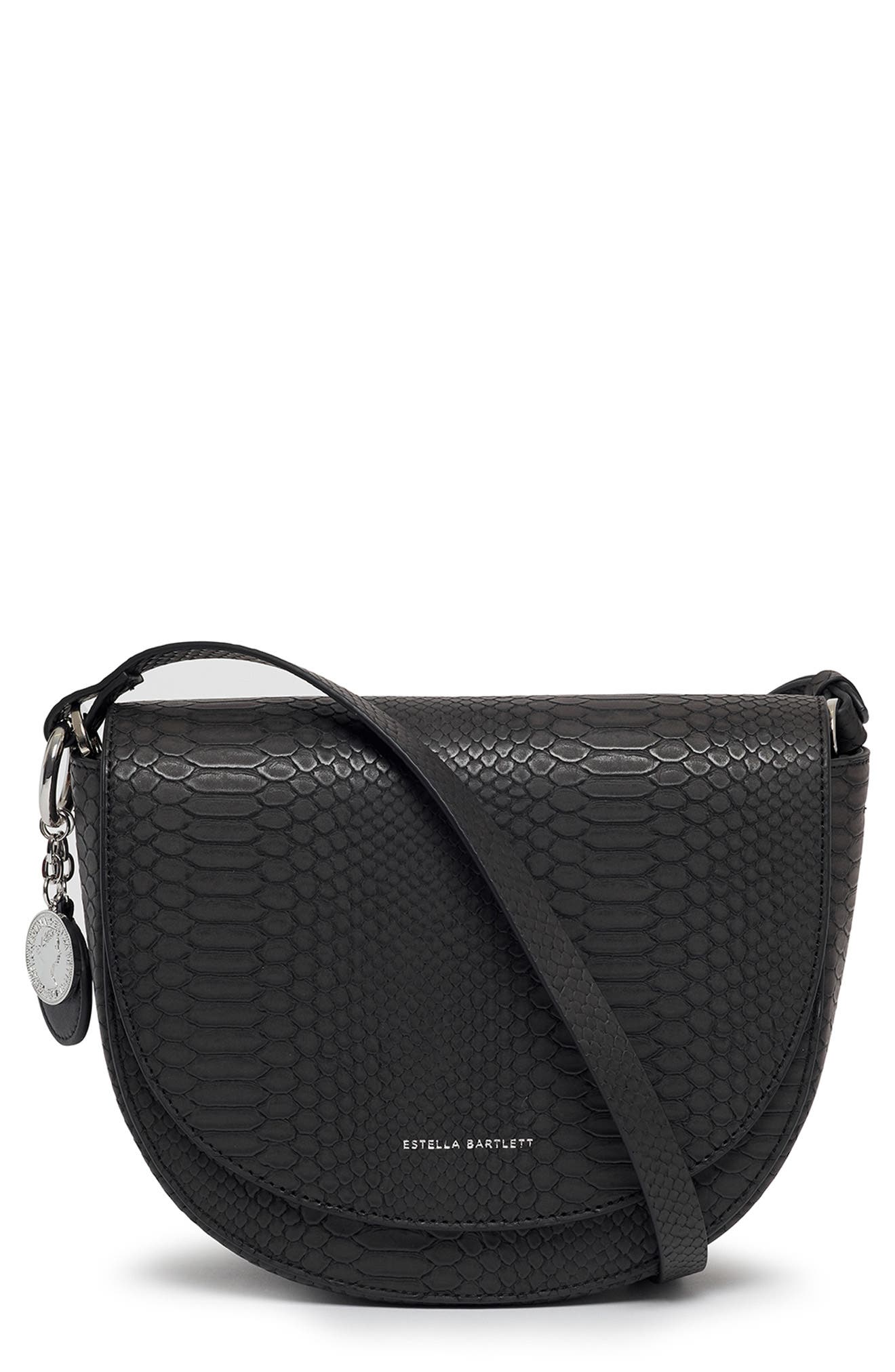 The Loman Faux Snakeskin Saddle Bag
