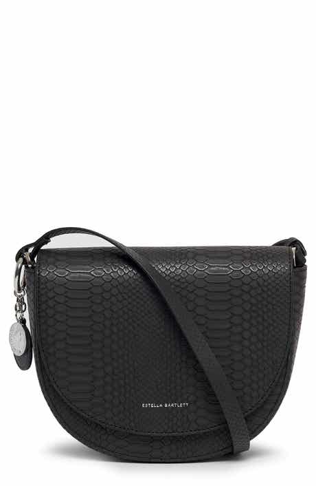 The Loman Faux Snakeskin Saddle Bag
