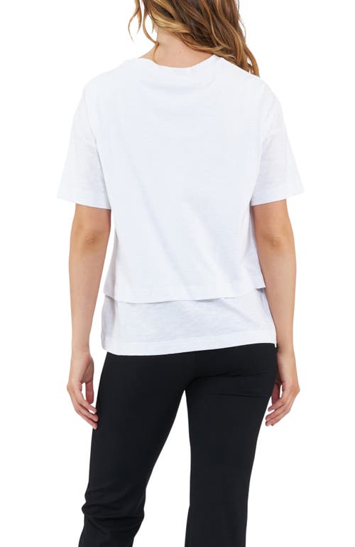 Ripe Maternity Claud Nursing Tee In White