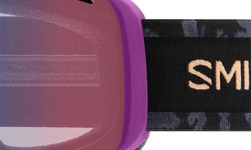Smith Rally Cylindrical Carbonic-x Small Frame Snow Goggles In Vivid Violet/blue Sensor