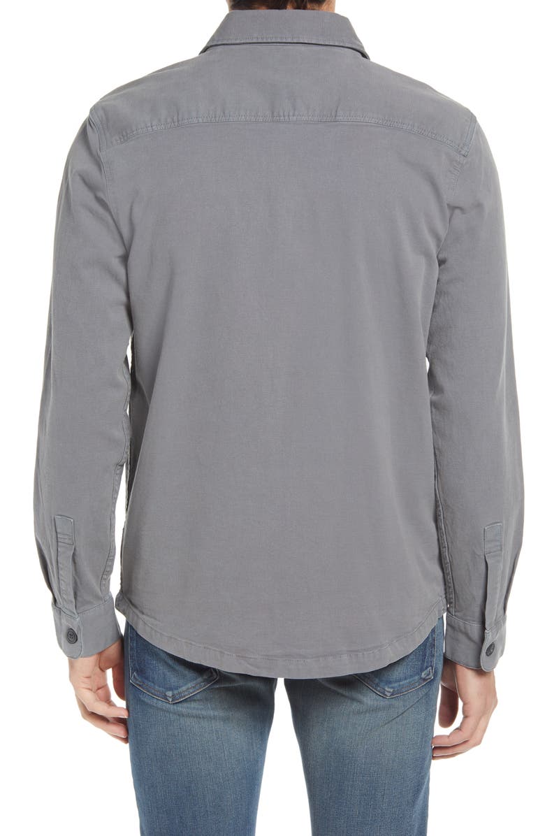 Faherty CPO Unlined Stretch Cotton Shirt Jacket, Alternate, color, 
