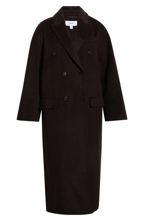 Reiss Lara Double Breasted Coat In Brown