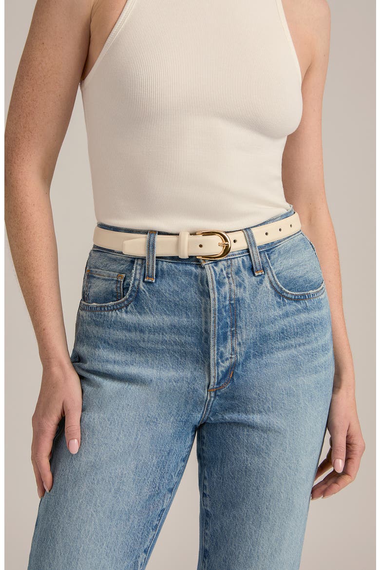 The Favorite Leather Belt, Alternate, color, BONE
