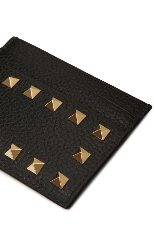 VALENTINO GARAVANI VALENTINO GARAVANI ROCKSTUD LEATHER CARD HOLDER 