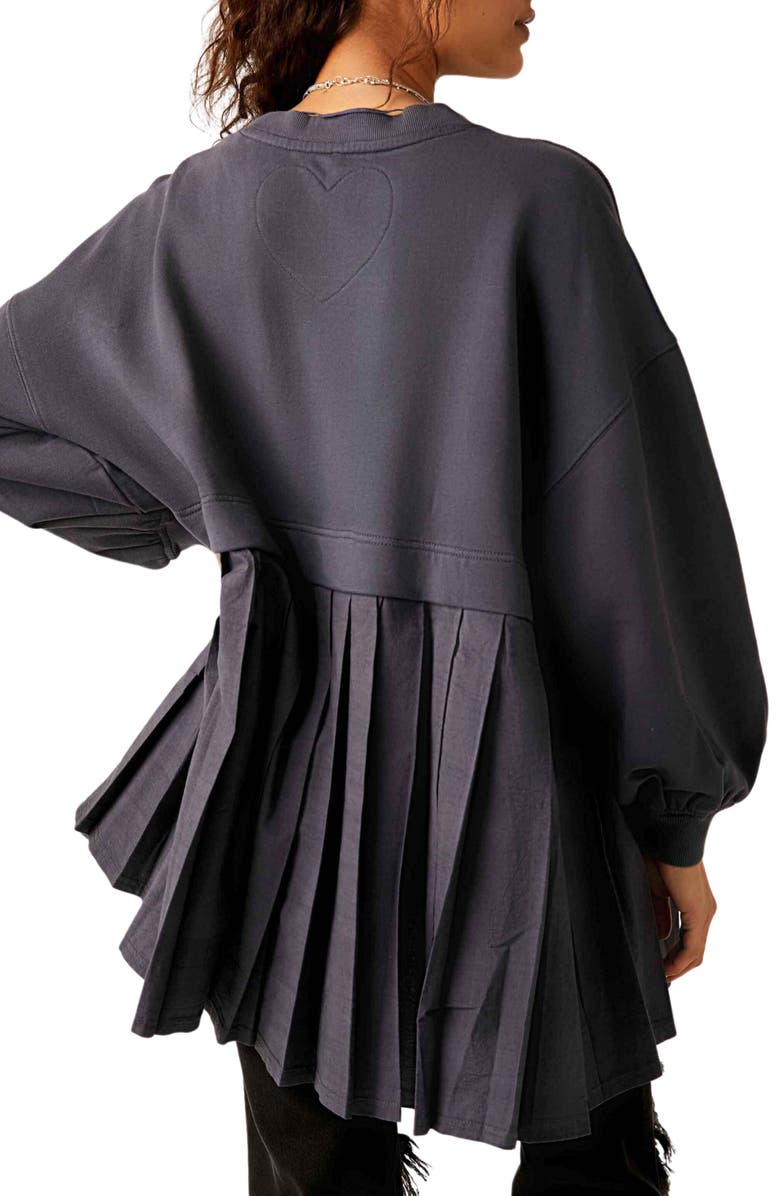 Free People Eleanor Layered Sweatshirt Minidress, Alternate, color, Peppery Combo