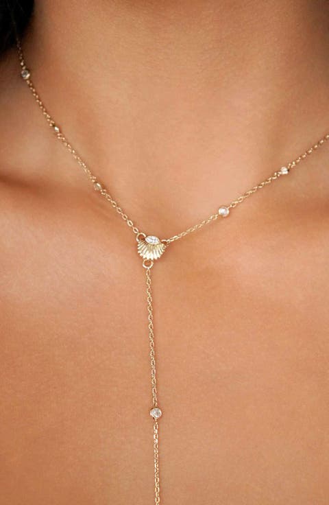 Santorini Shell Y-Necklace