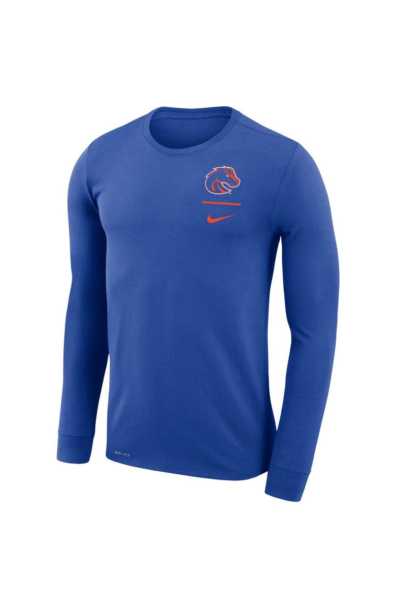 Nike Men's Nike Royal Boise State Broncos Logo Stack Legend Performance Long Sleeve T-Shirt, Alternate, color,