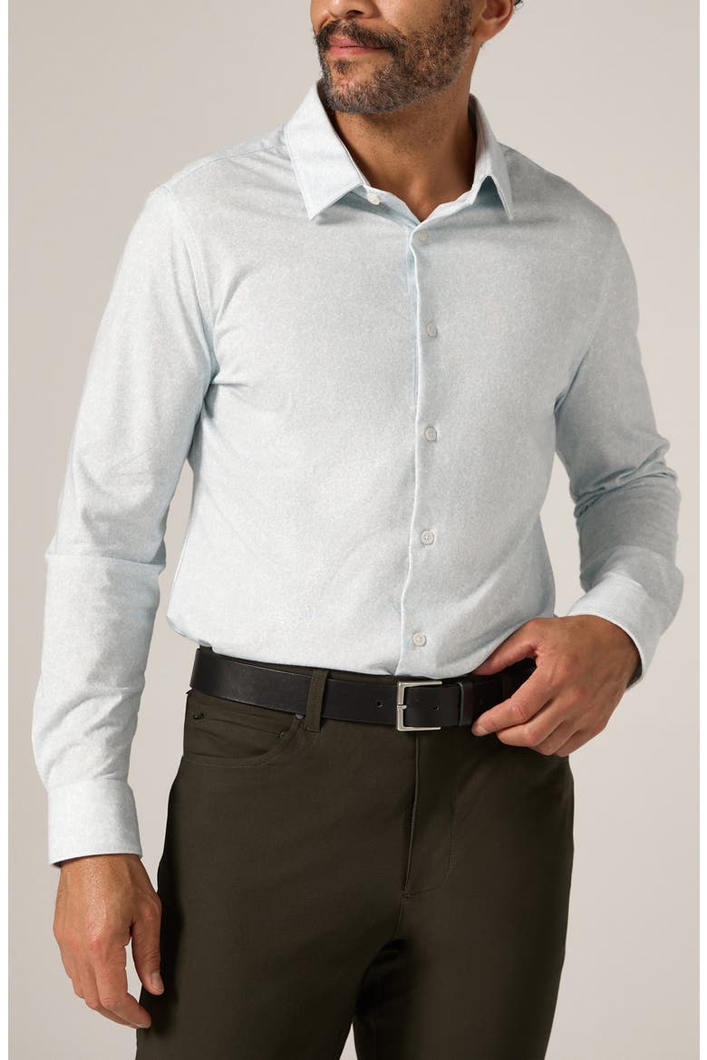 Monty Performance Button-Up Shirt, Main, color, LIGHT BLUE