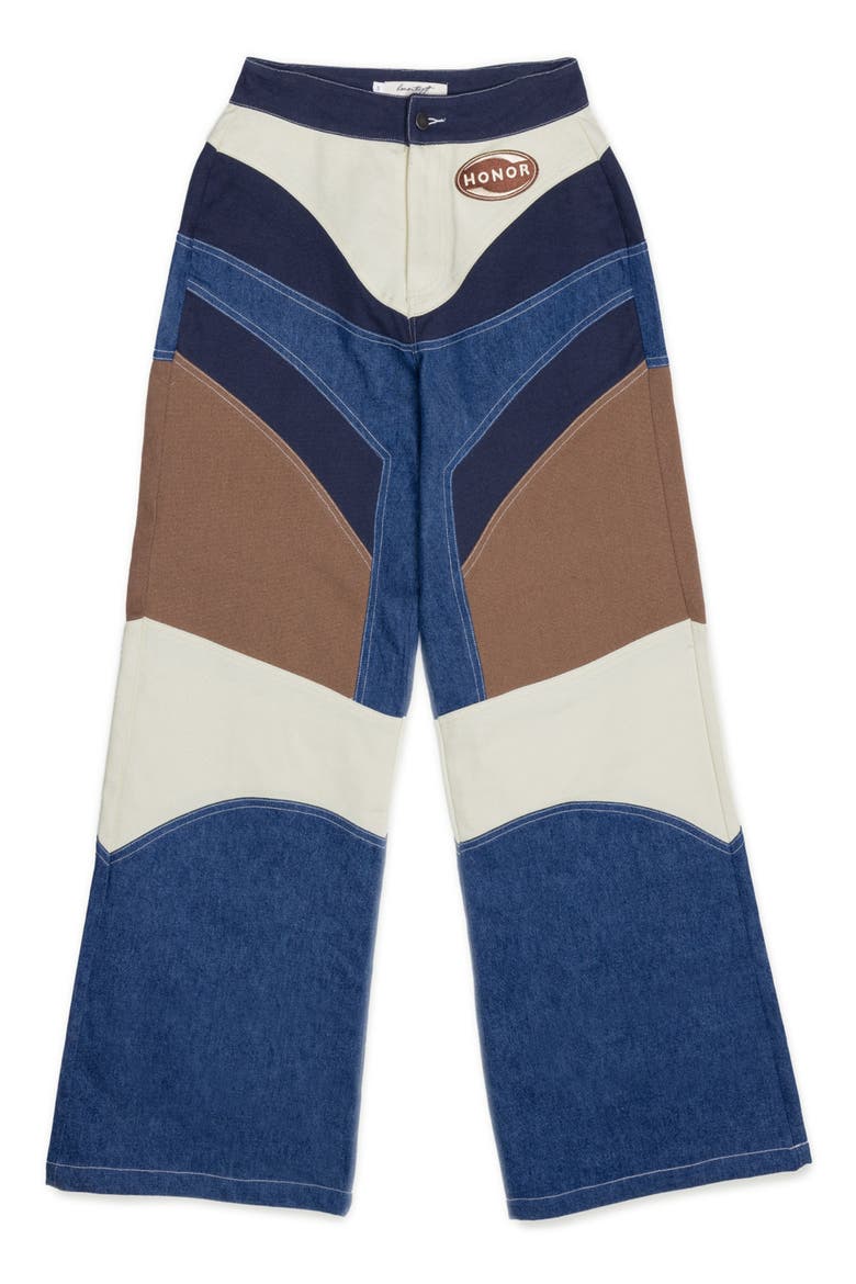 Motor Colorblock Pants, Main, color, BLUE
