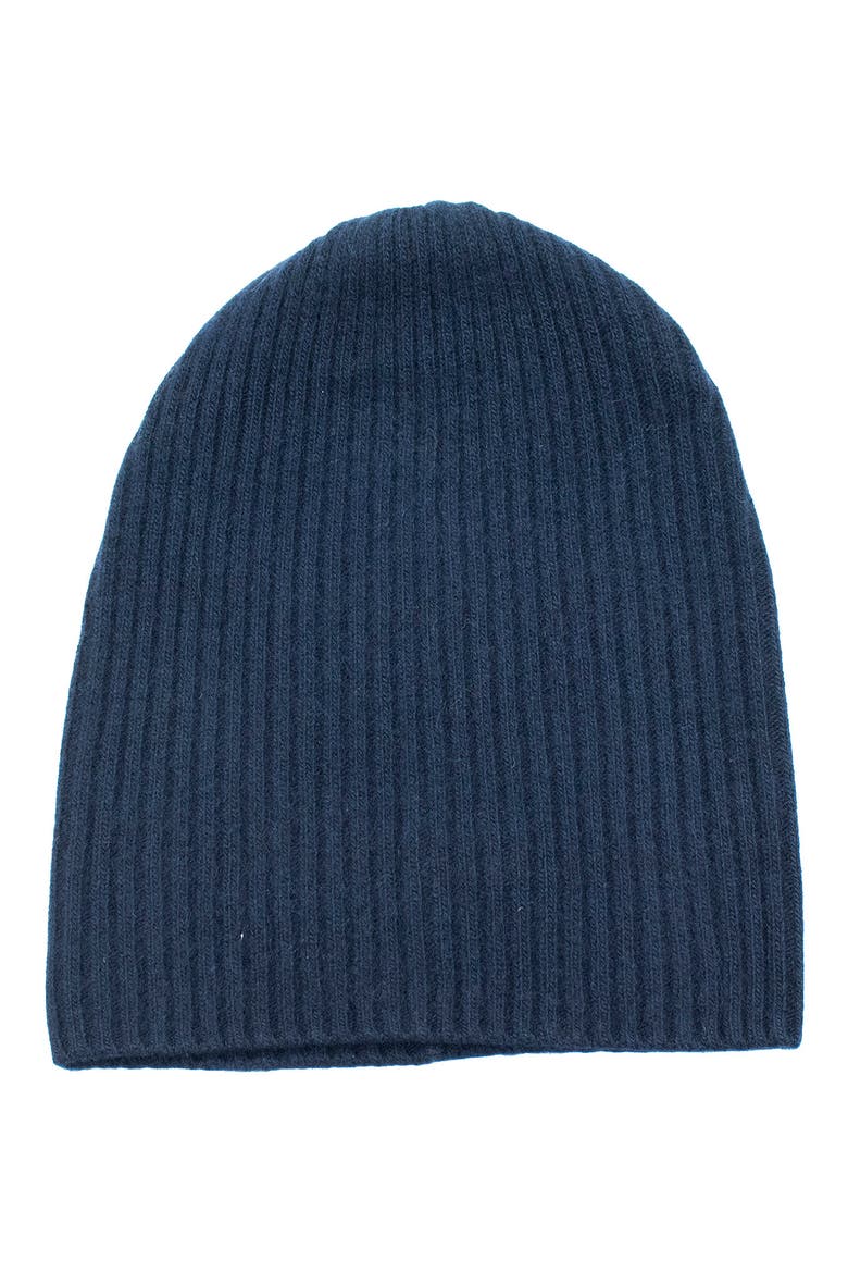 Slouchy Cashmere Beanie, Main, color, BLK