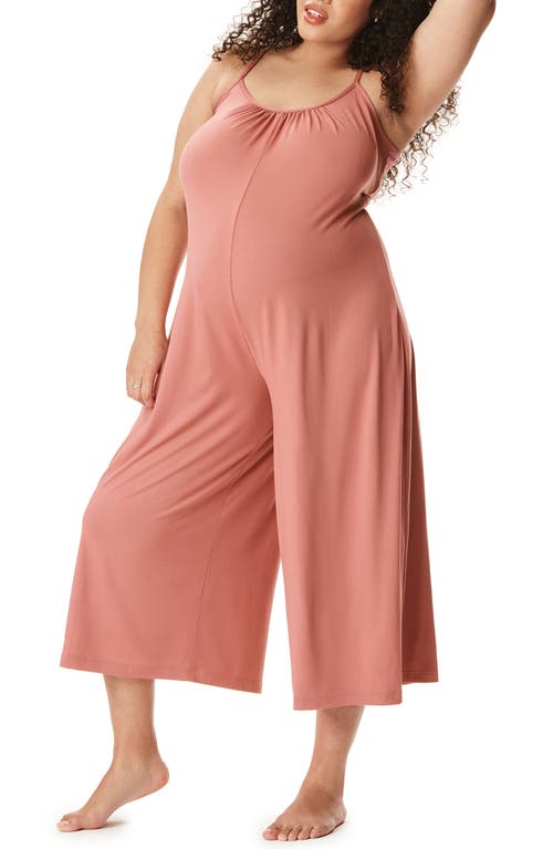 Motherhood Maternity Maternity Sleep Romper With Nursing Access In Pink