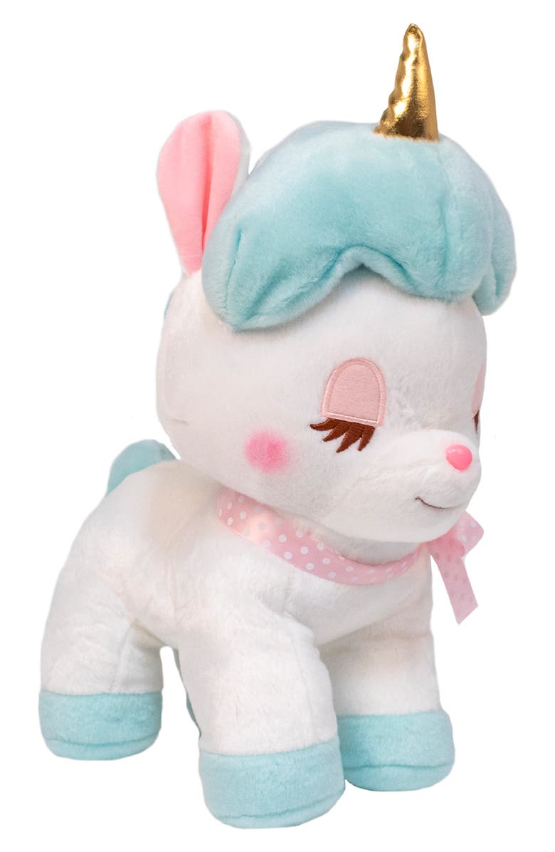 AMUSE Aqua Unicorn Stuffed Animal, Alternate, color,