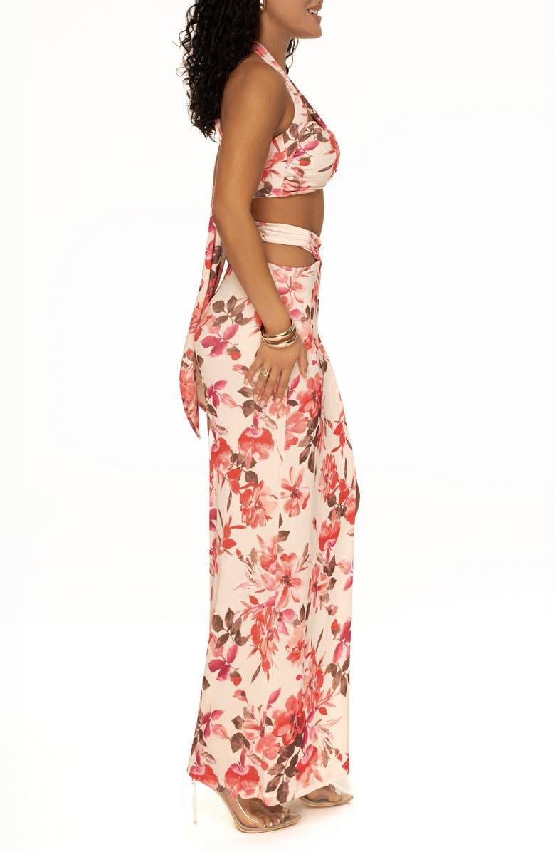 JLUXLABEL New Age Floral Crop Top & Skirt Set, Alternate, color, 