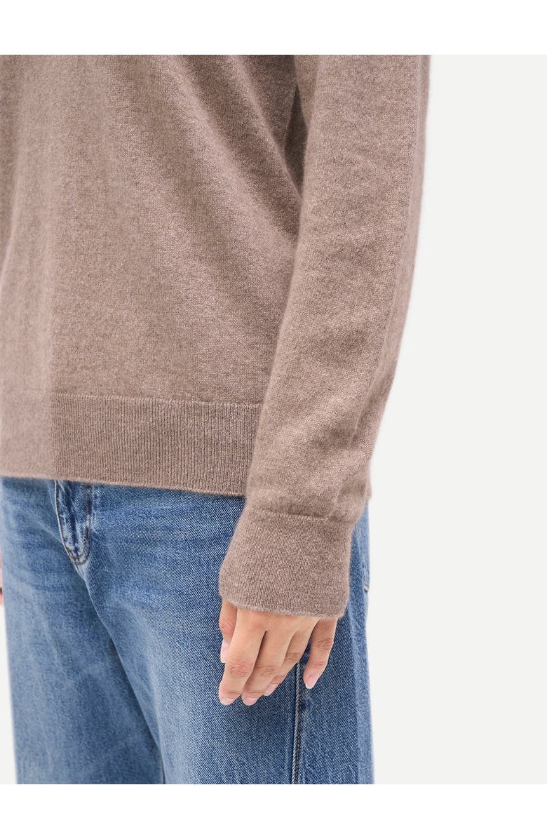 Gobi Cashmere Timeless Cashmere V-Neck Sweater, Alternate, color, Taupe