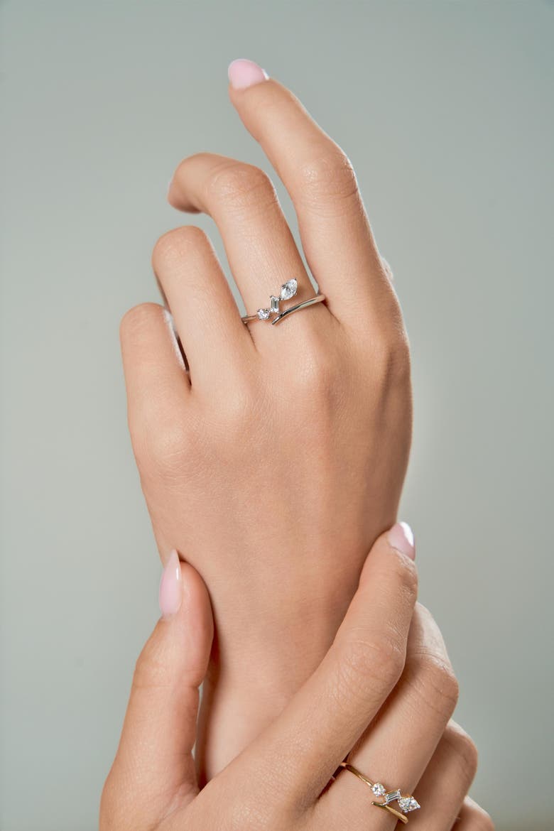 Larys 14K Gold Lab Grown Diamond Ring - 0.35 Ct, Alternate, color, 14K White Gold