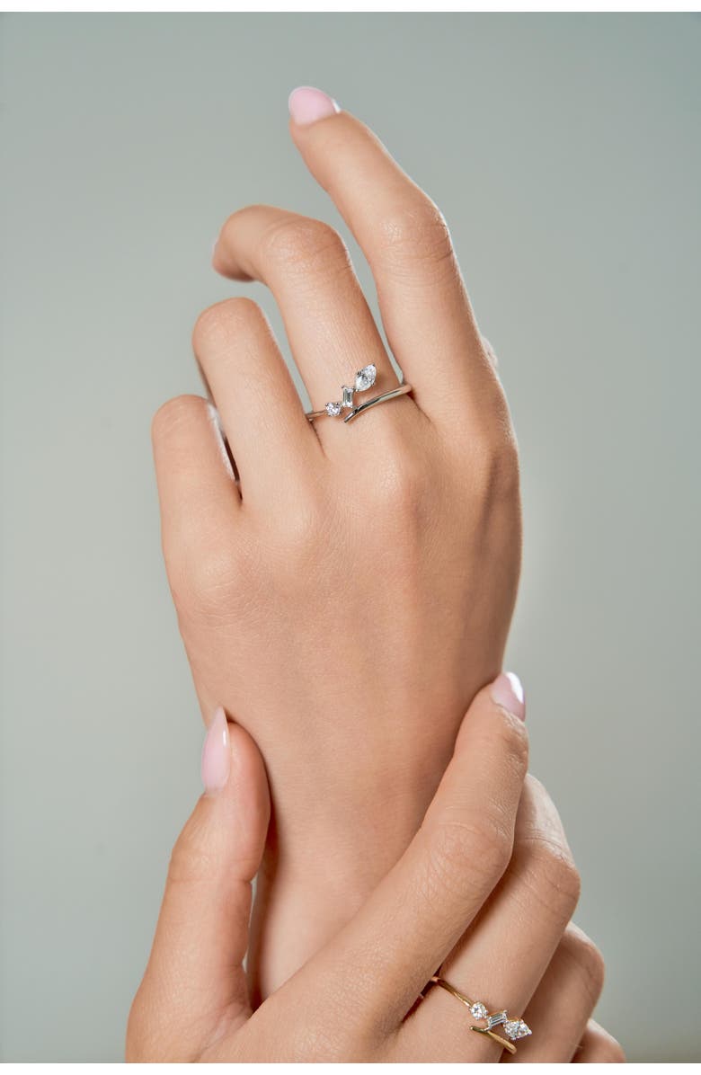 LuvMyJewelry Larys 14K Gold Lab Grown Diamond Ring - 0.35 Ct, Alternate, color, 14K White Gold