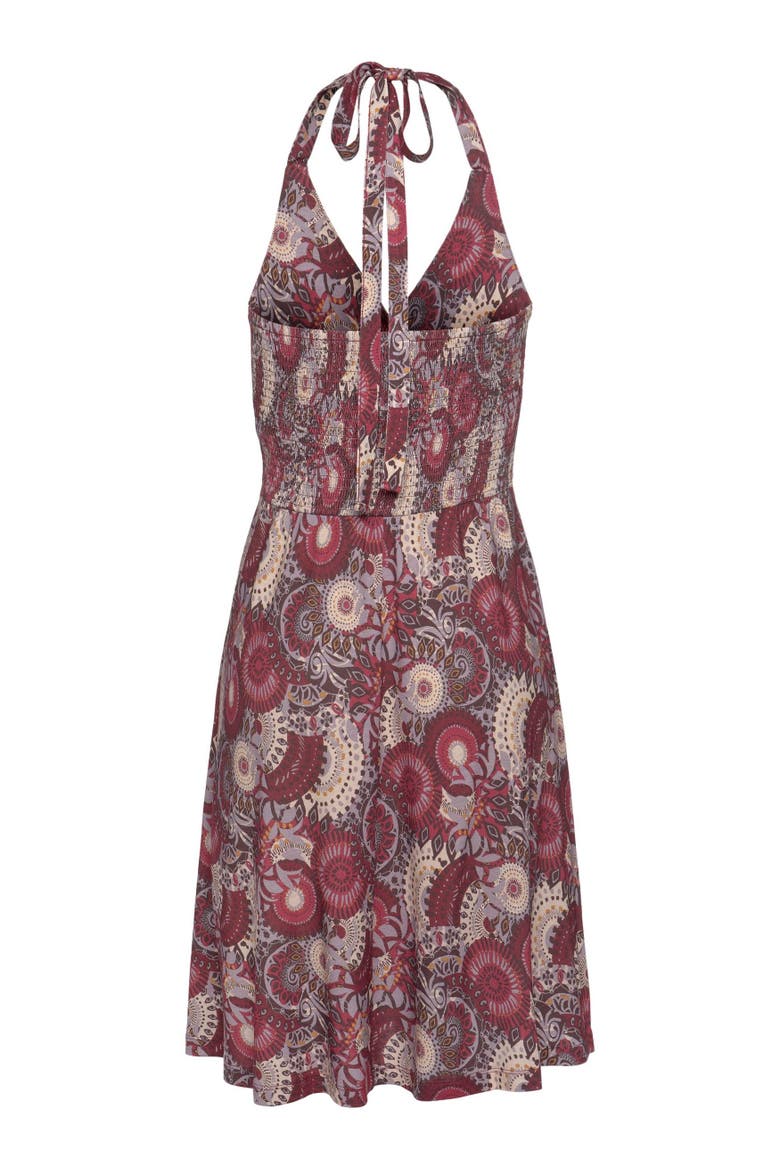 Printed Halter Dress, Alternate, color, Purple Multi