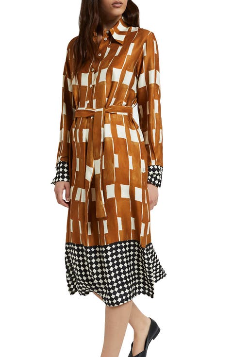 Viscose Midi Shirt Dress