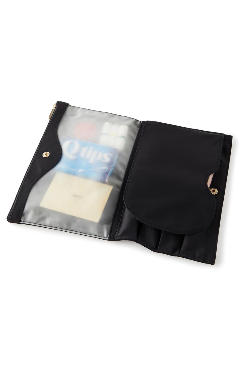 KUSSHI Makeup Pocket Organizer, Alternate, color, Black