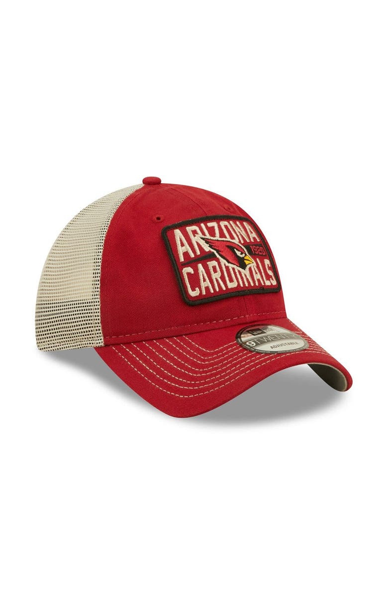 New Era Men's New Era  Cardinal/Natural Arizona Cardinals  Devoted Trucker 9TWENTY Snapback Hat, Alternate, color, 